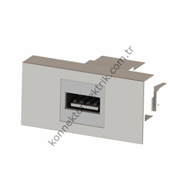 EXPOTECH EX-USB45225P 45x22,5 mm. USB 2.0 Panel Tipi Dişi Konnektör