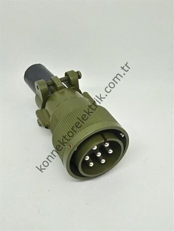KUKDONG KDB06E 24-10P 7 Pin Metal Kasa Bayonet Kablo Tipi Askeri Konnektör