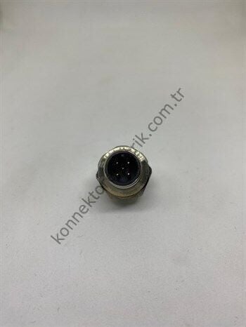 M12 5 Pin Panel Erkek Konnektör - Arkadan Somunlu