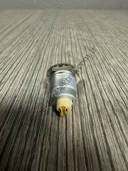 WEIPU ZGG.1B.304.CLA 4 Pin IP50 Metal Kasa Panel Tipi Erkek Medikal Konnektör