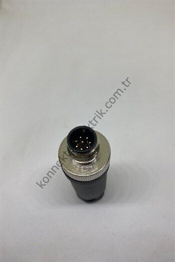M12 8 Pin Kablo Tipi Erkek Konnektör