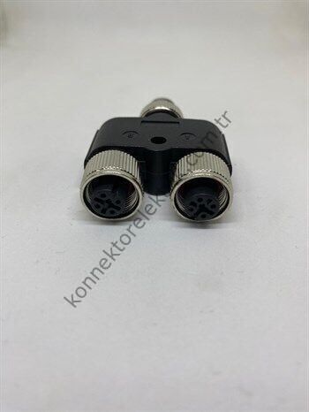 M12 5 Pin Y Konnektör