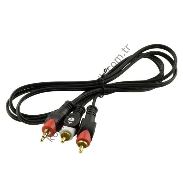EXPOTECH EX-2RCA3515 1.5 Metre 2 RCA - 3.5mm Stereo AUX Ses Kablosu