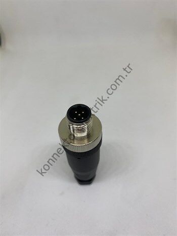 HZ CONNECTORS M12 5 Pin B Coded Plastik Kasa Kablo Tipi Erkek Endüstriyel Konnektör