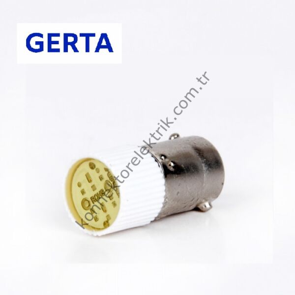 GERTA Ba9S-YD Led Ampul Sarı 12-24v AC/DC