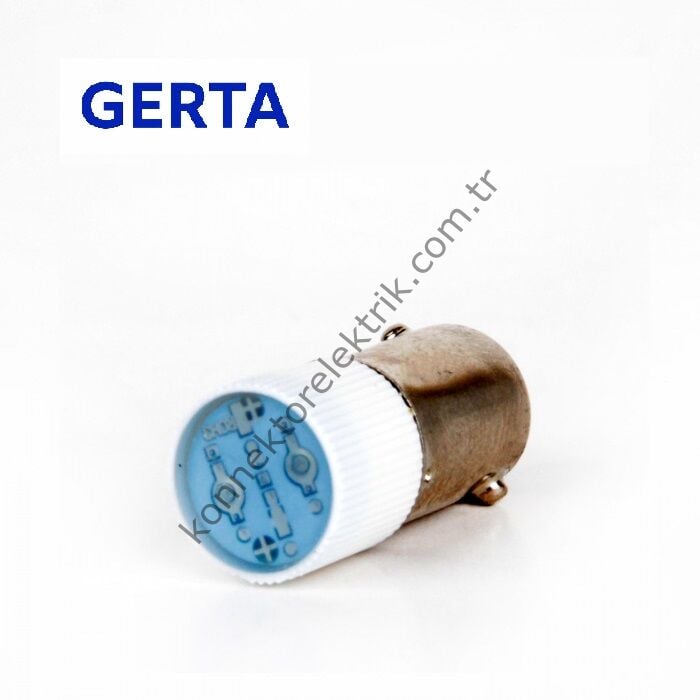 GERTA Ba9S-BD Led Ampul Mavi 12-24v AC/DC
