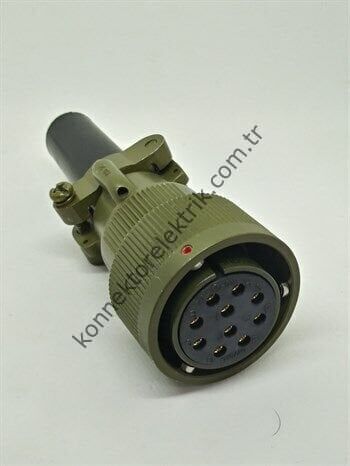 KUKDONG KDB06E 20-01S 10 Pin Metal Kasa Bayonet Kablo Tipi Dişi Askeri Konnektör