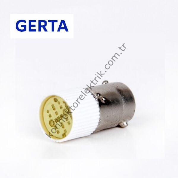 GERTA Ba9S-YA2 Led Ampul Sarı 220v AC/DC