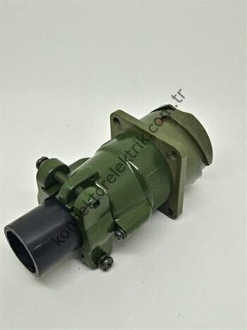 KUKDONG KDB00E 24-2S 7 Pin Metal Kasa Bayonet Karşıt Kablo Tipi Askeri Konnektör