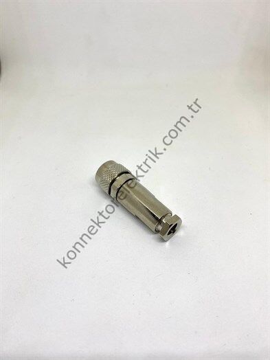 HZ CONNECTORS M9 3 Pin Metal Kasa Kablo Tipi Dişi Endüstriyel Konnektör