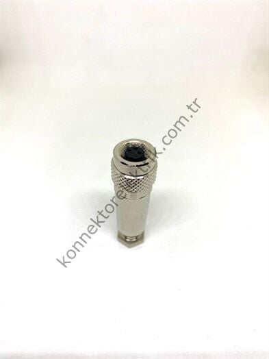 HZ CONNECTORS M9 3 Pin Metal Kasa Kablo Tipi Dişi Endüstriyel Konnektör