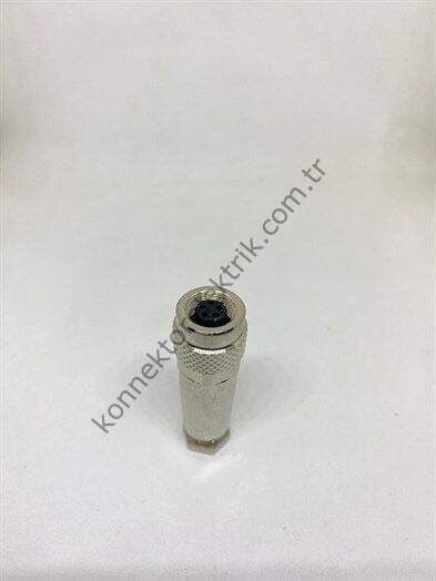 HZ CONNECTORS M9 5 Pin Metal Kasa Kablo Tipi Dişi Endüstriyel Konnektör