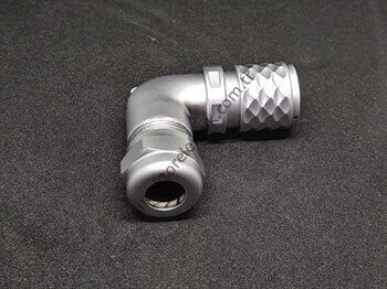 WEIPU SF1214/S3 3 Pin IP67 Metal Kasa 90° Açılı Kablo Tipi Dişi Su Geçirmez Konnektör