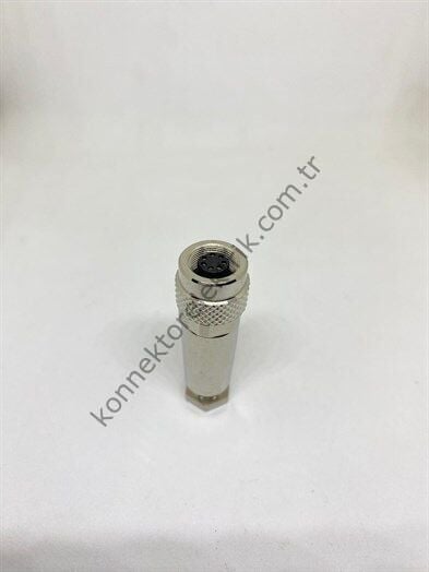 HZ CONNECTORS M9 7 Pin Metal Kasa Kablo Tipi Dişi Endüstriyel Konnektör
