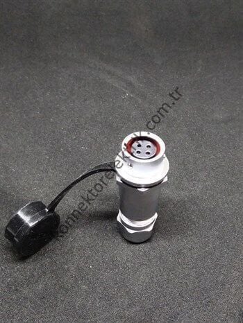 WEIPU SF1211/S4 4 Pin IP67 Metal Kasa Karşıt Kablo Tipi Dişi Su Geçirmez Konnektör