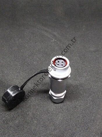 WEIPU SF1211/S4 4 Pin IP67 Metal Kasa Karşıt Kablo Tipi Dişi Su Geçirmez Konnektör
