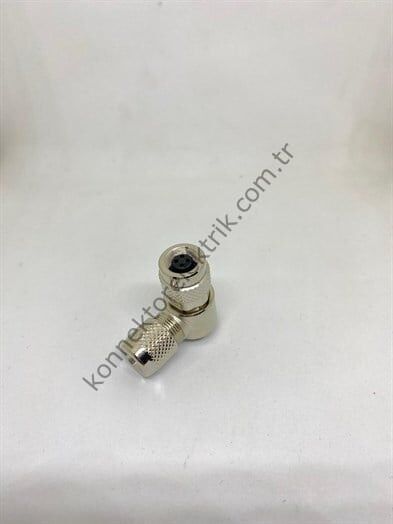HZ CONNECTORS M9 4 Pin Metal Kasa 90° Açılı Kablo Tipi Dişi Endüstriyel Konnektör