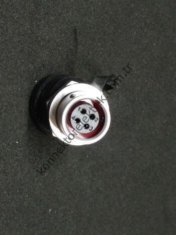 WEIPU SF1212/S4 4 Pin IP67 Metal Kasa Panel Tipi Dişi  Su Geçirmez Konnektör