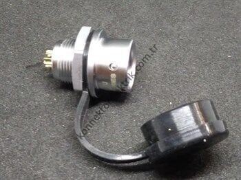 WEIPU SF1212/S4 4 Pin IP67 Metal Kasa Panel Tipi Dişi  Su Geçirmez Konnektör