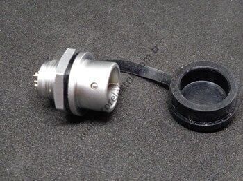 WEIPU SF1212/P4 4 Pin IP67 Metal Kasa Panel Tipi Erkek Su Geçirmez Konnektör