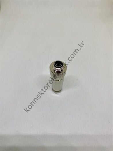 HZ CONNECTORS M9 2 Pin Metal Kasa Kablo Tipi Erkek Endüstriyel Konnektör