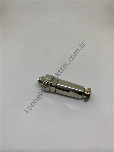 HZ CONNECTORS M9 2 Pin Metal Kasa Kablo Tipi Erkek Endüstriyel Konnektör
