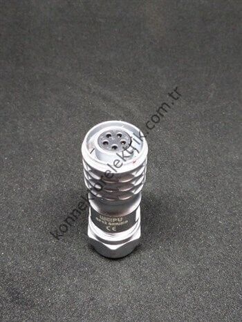 WEIPU SF1210/S5 5 Pin IP67 Metal Kasa Kablo Tipi Dişi Su Geçirmez Konnektör