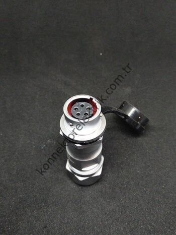WEIPU SF1211/S5 5 Pin IP67 Metal Kasa Karşıt Kablo Tipi Dişi Su Geçirmez Konnektör