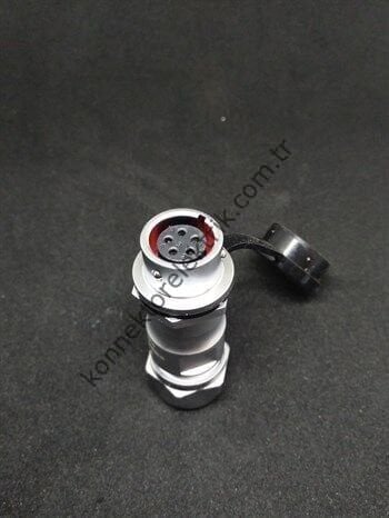 WEIPU SF1211/S5 5 Pin IP67 Metal Kasa Karşıt Kablo Tipi Dişi Su Geçirmez Konnektör