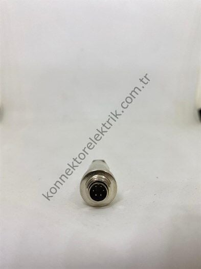 HZ CONNECTORS M9 6 Pin Metal Kasa Kablo Tipi Erkek Endüstriyel Konnektör