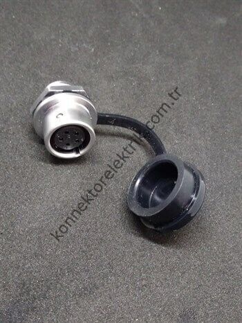 WEIPU SF1212/S5 5 Pin IP67 Metal Kasa Panel Tipi Dişi Su Geçirmez Konnektör