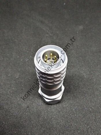 WEIPU SF1210/P6 6 Pin IP67 Metal Kasa Kablo Tipi Erkek Su Geçirmez Konnektör