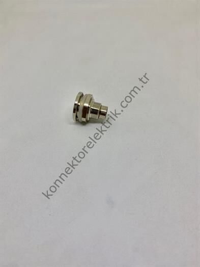 HZ CONNECTORS M9 Önden Somunlu 3 Pin Metal Kasa Panel Tipi Erkek Endüstriyel Konnektör