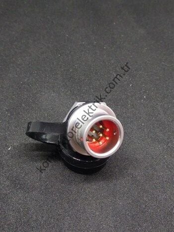 WEIPU SF1212/P7 7 Pin IP67 Metal Kasa Panel Tipi Erkek Su Geçirmez Konnektör