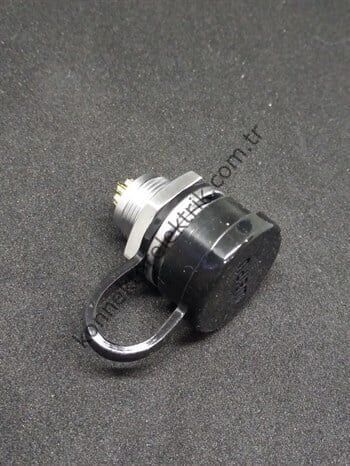 WEIPU SF1212/P7 7 Pin IP67 Metal Kasa Panel Tipi Erkek Su Geçirmez Konnektör