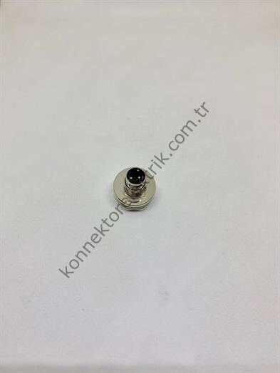 HZ CONNECTORS M9 Arkadan Somunlu 2 Pin Metal Kasa Panel Tipi Erkek Endüstriyel Konnektör