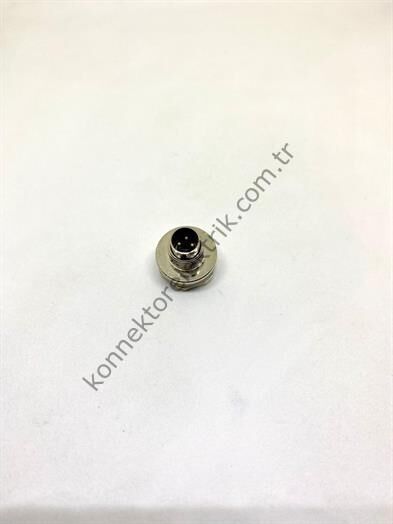 HZ CONNECTORS M9 Arkadan Somunlu 3 Pin Metal Kasa Panel Tipi Erkek Endüstriyel Konnektör