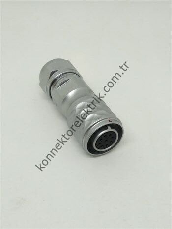 WEIPU SF1210/S9 9 Pin IP67 Metal Kasa Kablo Tipi Dişi Su Geçirmez Konnektör