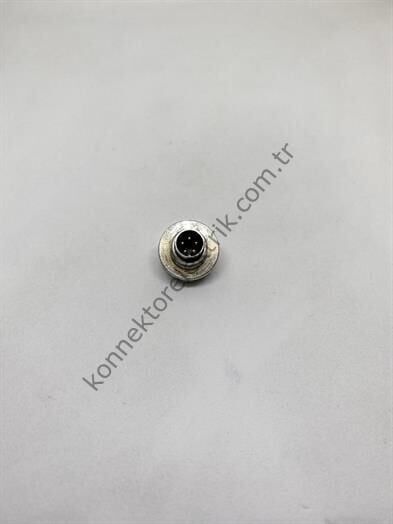 HZ CONNECTORS M9 Arkadan Somunlu 5 Pin Metal Kasa Panel Tipi Erkek Endüstriyel Konnektör