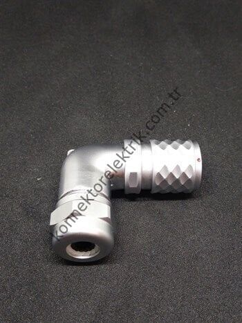 WEIPU SF1214/S9 9 Pin IP67 Metal Kasa 90° Açılı Kablo Tipi Dişi Su Geçirmez Konnektör