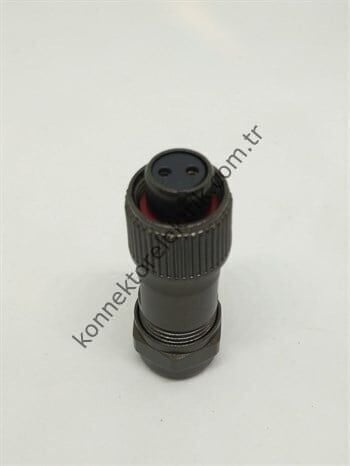 WEIPU ST1210/S2 2 Pin IP67 Metal Kasa Kablo Tipi Dişi Su Geçirmez Konnektör