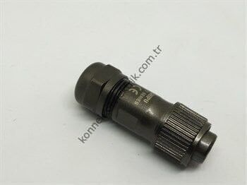 WEIPU ST1210/S2 2 Pin IP67 Metal Kasa Kablo Tipi Dişi Su Geçirmez Konnektör