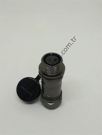 WEIPU ST1211/S2 2 Pin IP67 Metal Kasa Karşıt Kablo Tipi Dişi Su Geçirmez Konnektör