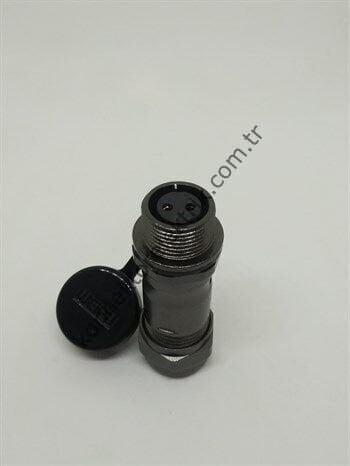 WEIPU ST1211/S2 2 Pin IP67 Metal Kasa Karşıt Kablo Tipi Dişi Su Geçirmez Konnektör