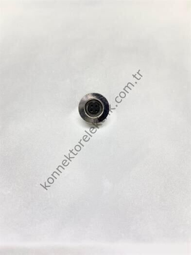 HZ CONNECTORS M9 Arkadan Somunlu 4 Pin Metal Kasa Panel Tipi Dişi Endüstriyel Konnektör