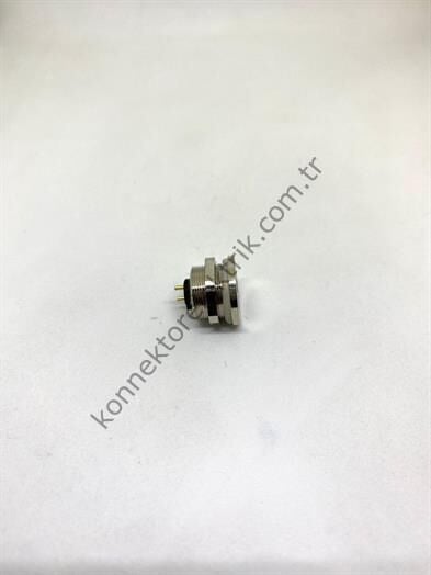 HZ CONNECTORS M9 Arkadan Somunlu 4 Pin Metal Kasa Panel Tipi Dişi Endüstriyel Konnektör