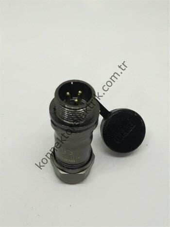WEIPU ST1211/P3 3 Pin IP67 Metal Kasa Karşıt Kablo Tipi Erkek Su Geçirmez Konnektör