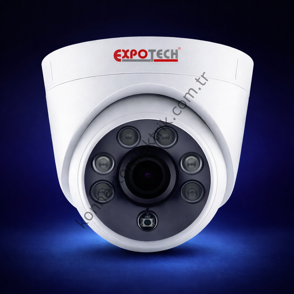 EXPOTECH EX-D6011P 2 Megapiksel IR Dome AHD Gece Görüşlü Kamera