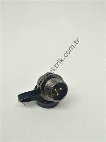 WEIPU ST1212/P3 3 Pin IP67 Metal Kasa Panel Tipi Erkek Su Geçirmez Konnektör