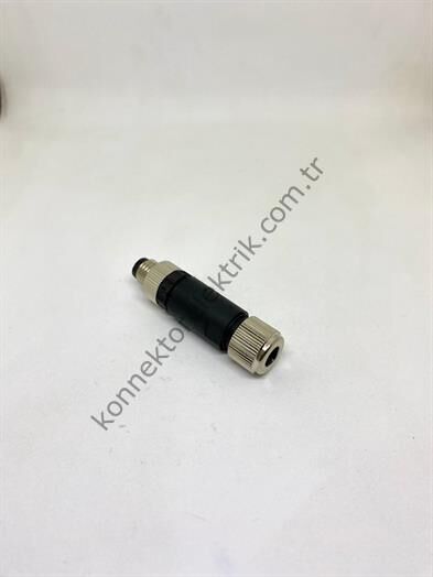HZ CONNECTORS M8 3 Pin Plastik Kasa Kablo Tipi Erkek Endüstriyel Konnektör
